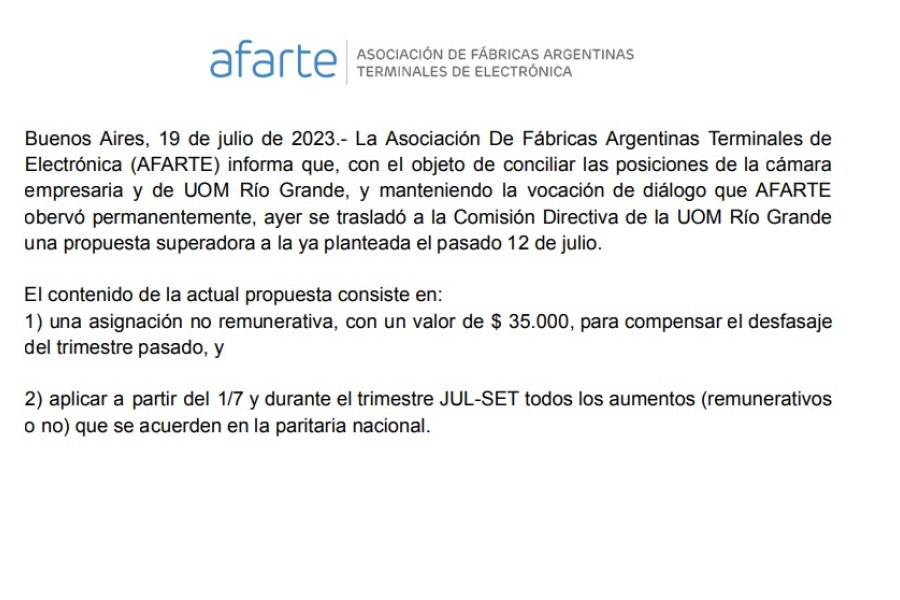 Afarte Dio A Conocer Una Nueva Propuesta Salarial Al Gremio Metal Rgico