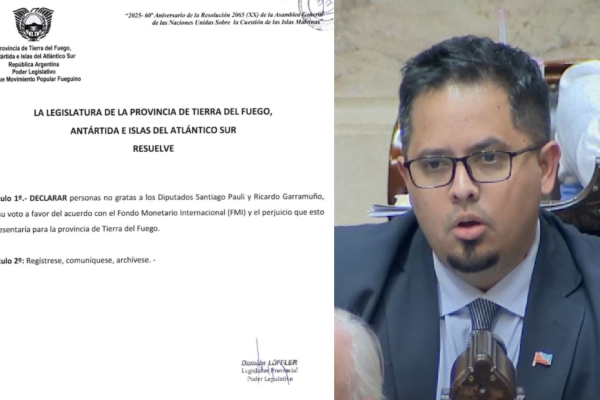 Pauli respondió tras el proyecto para declararlo persona no grata
