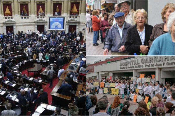 Con protestas en el Garrahan y una sesión opositora en puerta, el Gobierno ratifica su plan de ajuste