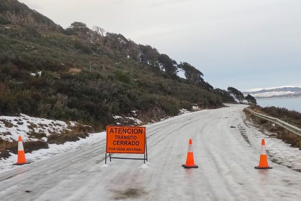 Advertencia por hielo lavado en la Ruta Provincial N°30 y en la Ruta Complementaria J