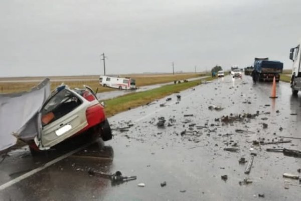 Murió un joven fueguino en un choque frontal sobre Ruta 3, a la altura de Las Flores