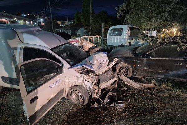 Ushuaia: colisión múltiple sobre la Av. Perito Moreno