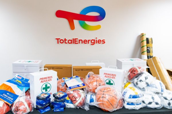 Gobierno recibió importante donación en colaboración de Total Energies para el desarrollo del deporte fueguino